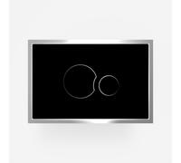 Plaque De Commande SANIT SG706 En Verre/Verre Noir