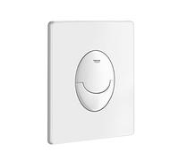 GROHE Skate Air - Plaque de commande pour WC avec double chasse et marche/arrêt blanc / blanc