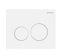 Plaque de commande sphère chromé mat brillant double - INGENIO - Siamp