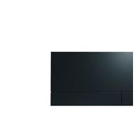 Plaque de commande Tece Square II technique de double chasse incl. cadre d'encastrement métal noir mat 9240833