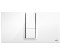 Plaque de commande Viega Visign Visign for Style 14 DF 14x27.1cm en plastique blanc alpin 654689