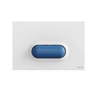 Plaque de commande VitrA Sento Kids 740-2001 244x8/30x165mm, ABS, boutons bleus, simple chasse, blanche