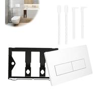 Plaque de commande WC - 2 quantités - Blanc - Plaque de commande WC compatible avec GEBERIT SIGMA01 UP300/320 - Plaque de rechange 115.770.11.5