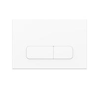 Plaque de Commande WC Blanc Mat - Compatible Geberit Duofix Sigma/Delta/Basic - Double Chasse d’Eau - Wunderbad