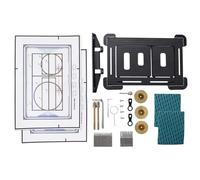 Plaque de commande WC compatible avec les plaques de commande de série TECE, actionneur de plaque de pression carrelée invisible, dimensions de la plaque 222 x 140 mm, équipée d'une plaque de pression