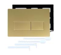 Plaque de commande WC compatible avec les plaques de commande Geberit Sigma, UP300 & UP320, double chasse (doré)