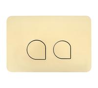 Plaque de Commande WC, Dimensions 246×164 mm, Double Mecanisme Chasse d'eau WC avec jeu de Tiges de Chasse et Cadre de Fixation pour Sigma 01,20,21,30,40,50,UP 300,320, Durable, économie d'eau (Dorée)