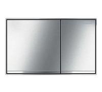 Plaque de commande WC GEBERIT Sigma60 double touche, à fleur de paroi: chromé, brossé, chromé brillant Chromé G