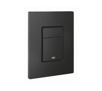 Grohe Even Plaque de commande double touche, Technologie anti-empreintes, Noir mat (38966KF0)