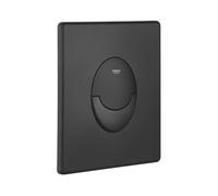 GROHE Plaque de commande double boutons WC Start pour toilette suspendu, double boutons WC interrompables, pour soupage pneumatique, montage vertical, Phantom Black, 38964KF0 (Import Allemagne)