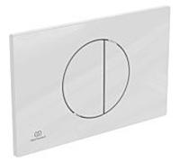 Plaque de commande WC Ideal Standard Oleas M4 R0503AC 230x7,5x150, mécanique, blanc
