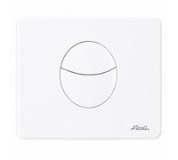 Plaque de commande WC - NICOLL - Goutte 380 - Double volume - Blanc - ASA 147×204,5 mm