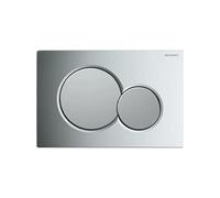 Plaque de commande WC Sigma01 double touche: chromé brillant, chromé mat