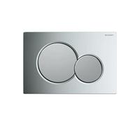 Geberit Plaque de déclenchement Sigma 01 ronde laquée chrome mat pour double chasse plastique