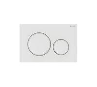 Plaque de commande WC Sigma20 double touche: blanc mat laqué, blanc