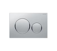 Geberit Plaque de déclenchement Sigma 20 ronde 115.882.JQ.1 - 2 débits chrome mat