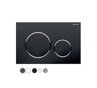 Plaque de commande double touche - Sigma 20 - noir GEBERIT