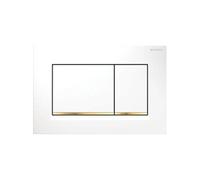 Plaque de commande WC Sigma30 double touche: blanc, doré