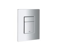 GROHE Skate Cosmopolitan - Plaque de commande pour WC avec double chasse et marche/arrêt chrome mat / chrome mat