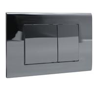 Plaque De Commande WC Suspendu,Chasse D'Eau,Bouton Poussoir,Déclenchement,Compatible Avec Geberit Sigma 01 20, 30,UP300 & UP320,Double Flushing,Modèle 115770115,245 × 164 Mm (Chromé brillant)