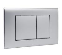 Plaque De Commande WC Suspendu,Chasse D'Eau,Bouton Poussoir,Déclenchement,Compatible Avec Geberit Sigma 01 20, 30,UP300 & UP320,Double Flushing,Modèle 115770115，245 × 164 Mm Mat (Gris argenté)