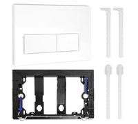 Plaque de Commande WC Suspendu Compatible Geberit Sigma 01, UP300 & UP320 Plaque de déclenchement Geberit, Panneau de Réservoir d'eau Caché pour Chasse d’eau Doublesilencieuse(Blanc)