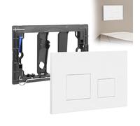 Plaque de Commande WC suspendu, Compatible Geberit Sigma 20, UP300 & UP320, avec Système Double Chasse, Silencieuse, Durable et économe en Eau