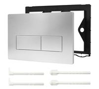 Plaque de commande wc suspendu, plaque de déclenchement wcà double chasse d’eau, compatible avec GEBERIT SIGMA01 UP300/320, 115.770.11.5, blanc (Argent)