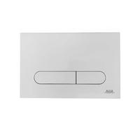 Plaque de Commande WC Suspendu SELLES Blanche pour Sully et Bastia