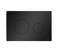 Plaque de commande WC TECEloop 9240925, noir mat, plastique, pour technologie double chasse