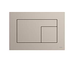 Plaque de commande WC TECEvelvet 9240733 pour double chasse, Beige Arizona / Greige