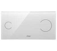 Plaque De Commande WC Viega 8352.12 En 271 X 140Mm, Verre/Gris Clair