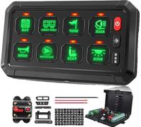 Plaque de commutation LED RVB, contrôle Bluetooth, autocollants personnalisables, 8 vitesses RVB