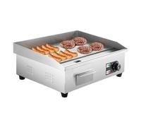 Plaque De Comptoir Électrique 18 "-26", Gril Teppanyaki 1600W/3200W, Grilles À Dessus Plat En Acier Inoxydable For Crêpes Poulet Facile à nettoyer(26 inch)