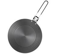 Plaque de conduction thermique de 24 cm, adaptateur de plaque à induction, conducteur de chaleur en aluminium épais de 3 mm avec poignée pliable