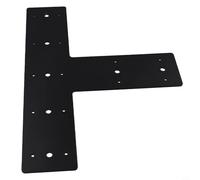 Plaque de connexion en métal en forme de T de qualité industrielle, 35,6 x 21,6 cm, support de support en acier pour pergola, tonnelle de jardin, cadre de poteau en bois