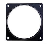 Plaque de connexion pour conduits de ventilateur 12038 12025, bride de ventilation en métal avec trous de vis de 5 mm, connecteur de tube rond carré de 12 x 12 cm de 11 cm pour une circulation d'air