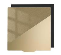 Plaque de construction améliorée de 310 x 310 mm pour Qidi Plus 4 avec autocollant magnétique, lisse et texturée, lit flexible en acier PEI 100 % importé plus épais pour imprimante 3D Cr-10, CR-10S