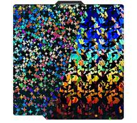 Plaque de construction H1H mise à niveau 257 x 257 mm pour Bambu Lab A1 X1 X1C X1E P1P P1S - Flake texturé double face + Galaxy Spring Steel Sheet - Plaque flexible pour imprimante 3D en bambou