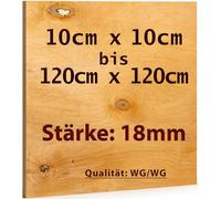 Plaque de contreplaqué 30x60 cm | Épaisseur : 18 mm | Découpe en bouleau Multiplex | Qualité WG/WG - idéal et économique en dehors du champ de vision