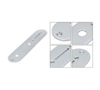 Plaque de Contrôle Chrome pour Guitare pour telecaster 6.3x1.3in | Finition chrome , compatible pour telecaster, inclut et support, film protecteur, taille standard 6.3 pouces(Chrome)