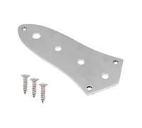 Plaque de contrôle de basse en métal avec 4 trous et vis pour Jazz Bass Standard Pièces compatibles