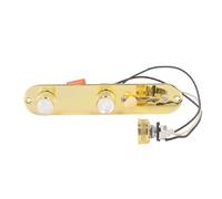 Plaque de Contrôle Guitare Pré - Câblée, Commutateur 3 Voies, Potentiomètres 250K, 0.022µF, Noir - Montage Facile, Matériel Métal Résistant, Pour Guitare Électrique (Ou)