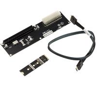 KALEA-INFORMATIQUE Plaque de Conversion Adaptateur M2 NVMe M Key vers PCIe 16x Gen 4.0 32G compatiblet Toute Carte PCIe y Compris Graphique GPU. Liaison Haute Vitesse Oculink SFF-8611