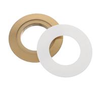 Plaque de Conversion pour Bouton de Chasse Double, 38mm, Plastique | Anneau Décoratif, Joint D’étanchéité et Adaptateur, pour Réservoir et Couvercle de Toilette