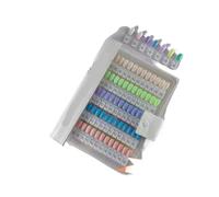 Plaque de couleur d'ongles en acrylique à feuilles mobiles | Carte de couleur de comparaison de tableau d'affichage de pointes d'ongles magnétiques(240 COLORS WHITE)