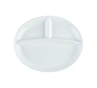 Plaque de couleur unie simple et exquise résistante aux hautes températures - Grille ovale de 30,5 cm
