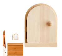 Plaque De Couverture De Sortie De Porte De Fée, Plaque De Couverture De Sortie De Porte | Cadre Décoratif De Prise Ménage Sans Perçage | Couvercle De Protection En Bois Massif Avec Conception Pour P