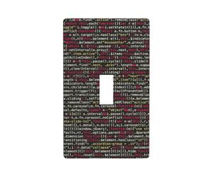 Plaque de couverture d'interrupteur à bascule avec code de programmation, taille standard 11,4 x 7,9 cm