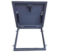 Plaque de couverture galvanisée pour trappe de toit, ventilation commerciale avec support hydraulique, convient pour la maison et l'industrie, 50 x 50 cm